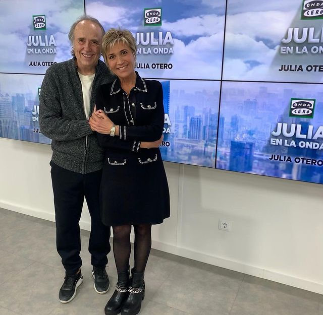 Julia Otero con Joan Manuel Serrat